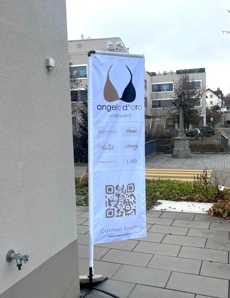 Beachflag – Referenz von Werbung 360° (Boutique)